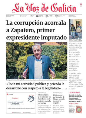 Cover of La Voz de Galicia (Ferrol)
