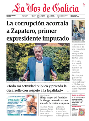 Cover of La Voz de Galicia (Viveiro)