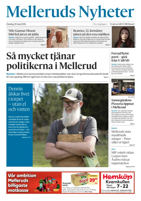 Cover of Melleruds Nyheter