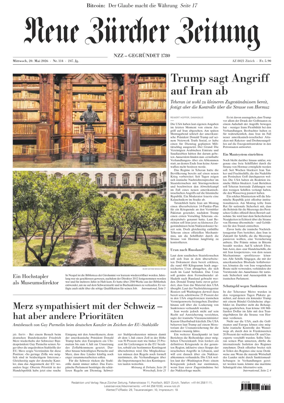 Cover of Neue Zurcher Zeitung