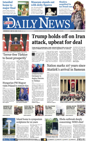 Cover of Hurriyet Daily News & Economic Review