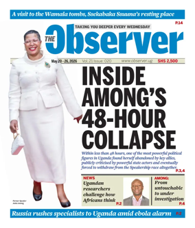 Cover of The Observer (Uganda)