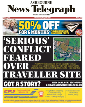 Cover of Ashbourne News Telegraph
