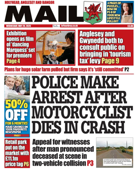 Cover of Bangor Mail