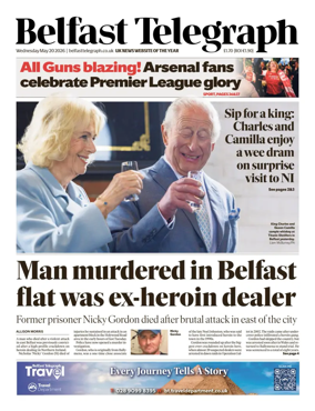 Cover of Belfast Telegraph
