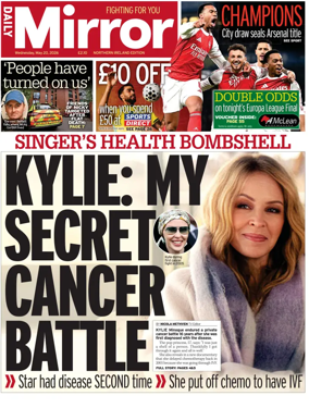 Cover of Daily Mirror (Northern Ireland)