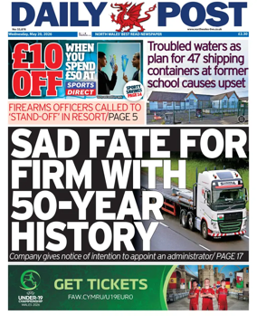Cover of Daily Post (North Wales)