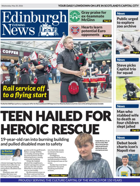 Cover of Edinburgh Evening News