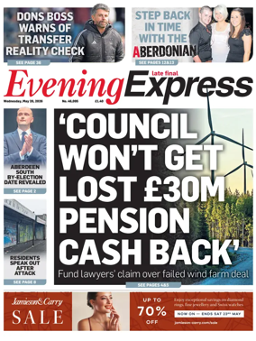 Cover of Evening Express