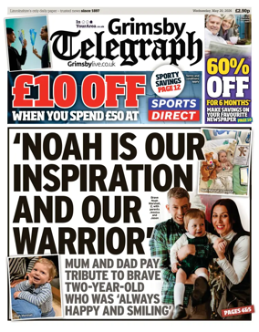 Cover of Grimsby Telegraph