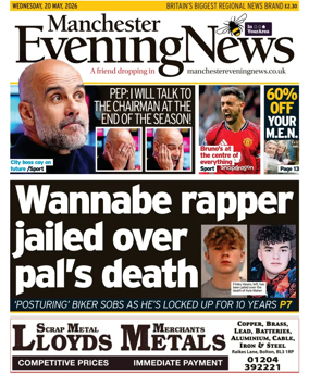 Cover of Manchester Evening News
