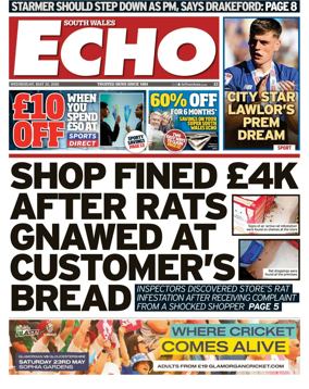 Cover of South Wales Echo