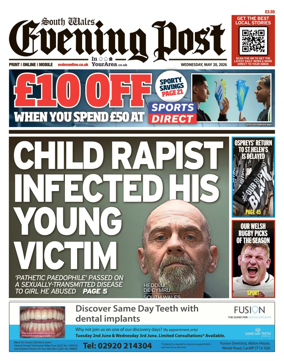 Cover of South Wales Evening Post