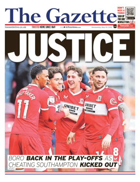 Cover of Teesside Evening Gazette