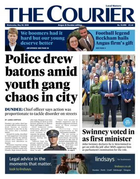 Cover of The Courier & Advertiser (Angus and Dundee)