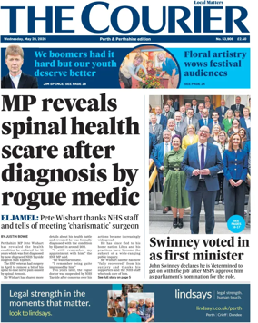 Cover of The Courier & Advertiser (Perth and Perthshire Edition)