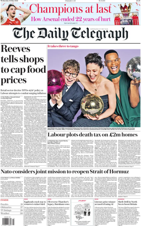 Cover of The Daily Telegraph