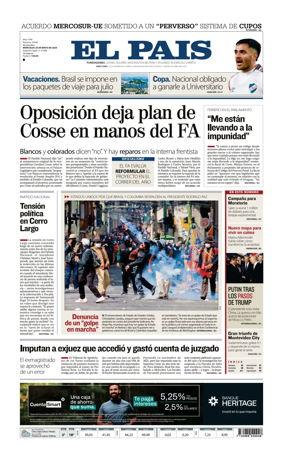 Cover of El Pais (Uruguay)