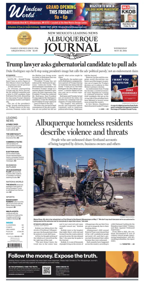 Cover of Albuquerque Journal