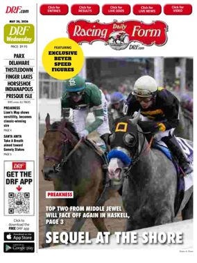 Cover of Daily Racing Form National Digital Edition