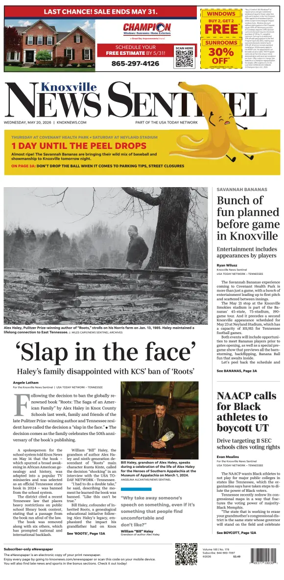 Cover of Knoxville News Sentinel