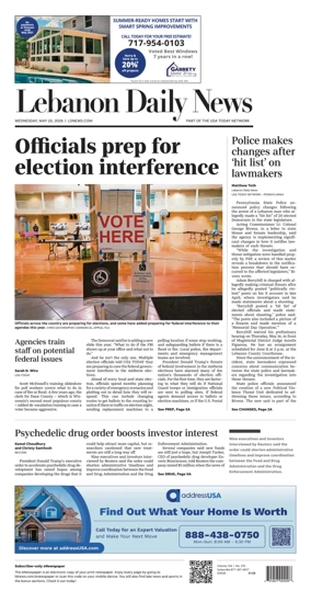 Cover of Lebanon Daily News