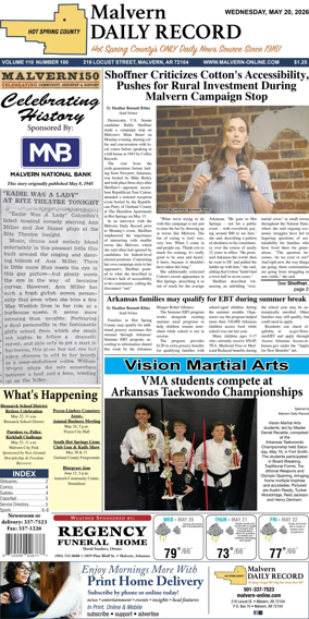 Cover of Malvern Daily Record