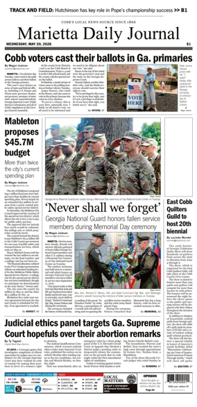Cover of Marietta Daily Journal