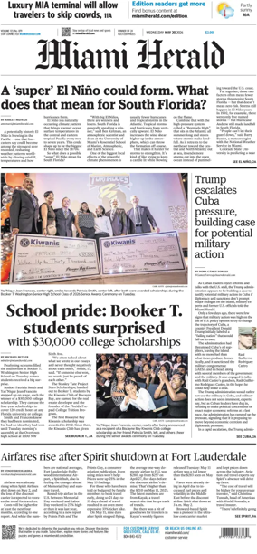 Cover of Miami Herald