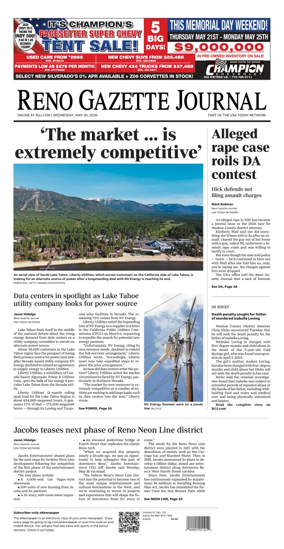 Cover of Reno Gazette Journal