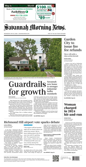 Cover of Savannah Morning News