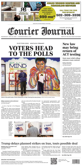 Cover of The Courier-Journal (Louisville)