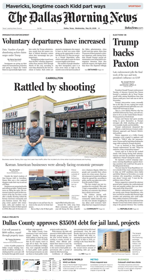 Cover of The Dallas Morning News