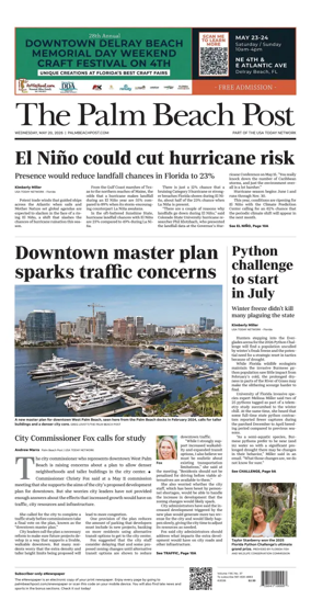 Cover of The Palm Beach Post