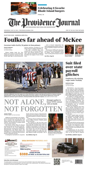Cover of The Providence Journal