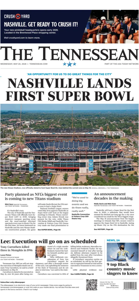 Cover of The Tennessean