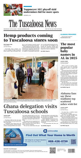 Cover of The Tuscaloosa News