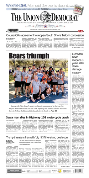 Cover of The Union Democrat