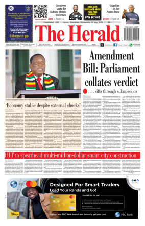 Cover of The Herald (Zimbabwe)