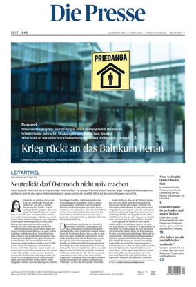 Cover of Die Presse