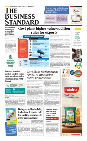 Cover of The Business Standard
