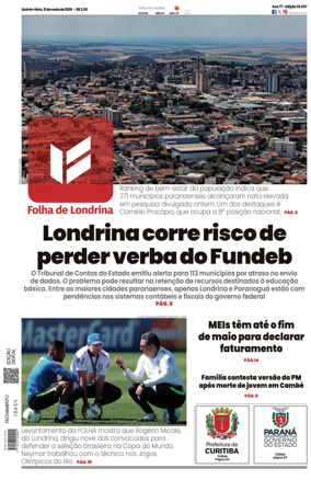 Cover of Folha de Londrina