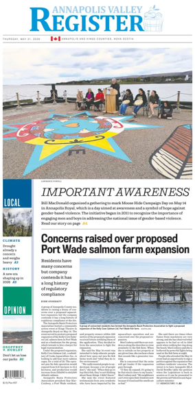 Cover of Annapolis Valley Register