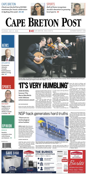 Cover of Cape Breton Post