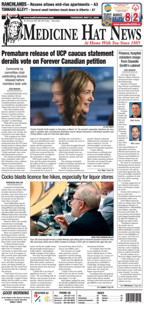 Cover of Medicine Hat News