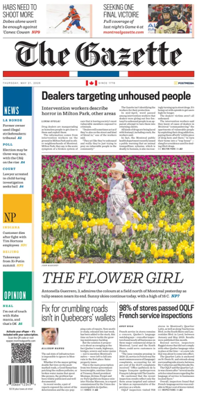 Cover of Montreal Gazette