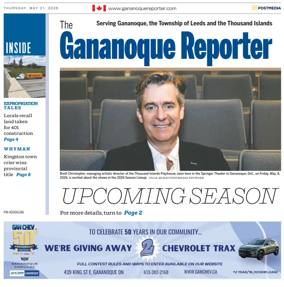 Cover of The Gananoque Reporter