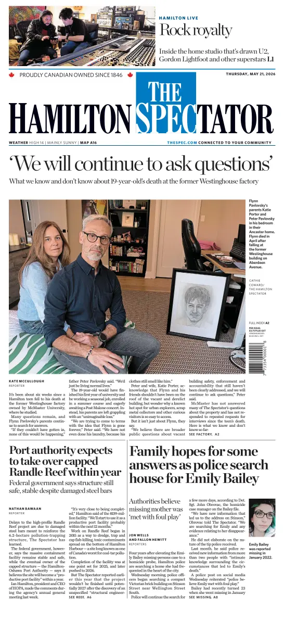 Cover of The Hamilton Spectator