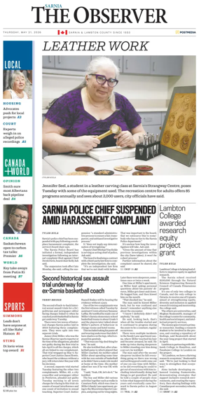 Cover of The Observer (Sarnia)