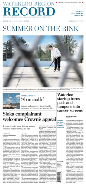 Cover of Waterloo Region Record